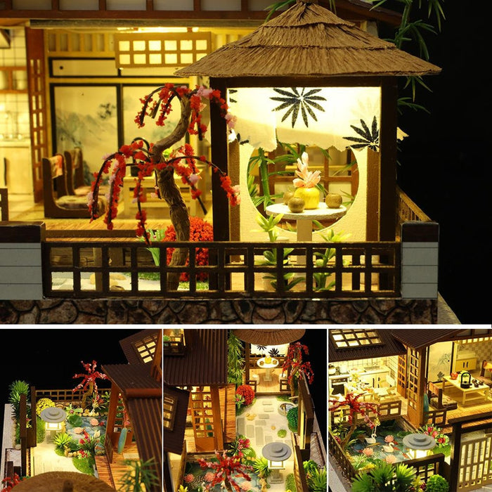 Miniature Wizardi Roombox Kit - Japanese Garden Dollhouse Kit