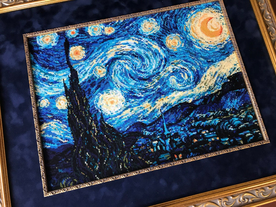 Starry Night after Van Gogh`s Painting R1088 Counted Cross Stitch Kit