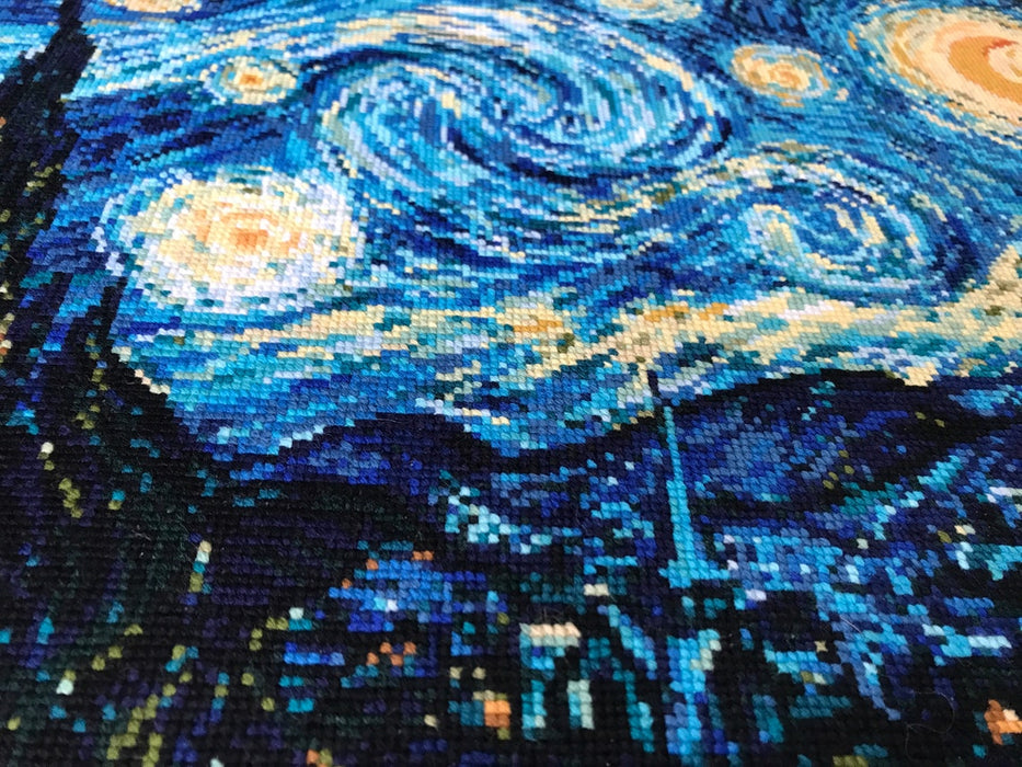 Starry Night after Van Gogh`s Painting R1088 Counted Cross Stitch Kit