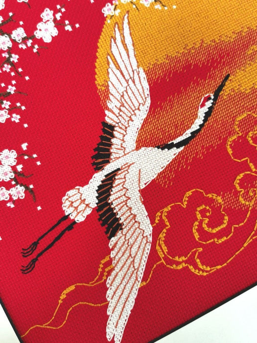 Under Heaven. Cranes R2077 Counted Cross Stitch Kit