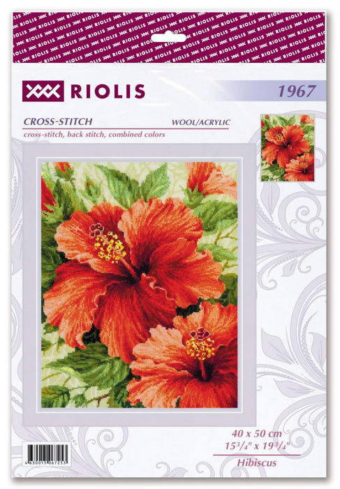 Hibiscus R1967 Counted Cross Stitch Kit