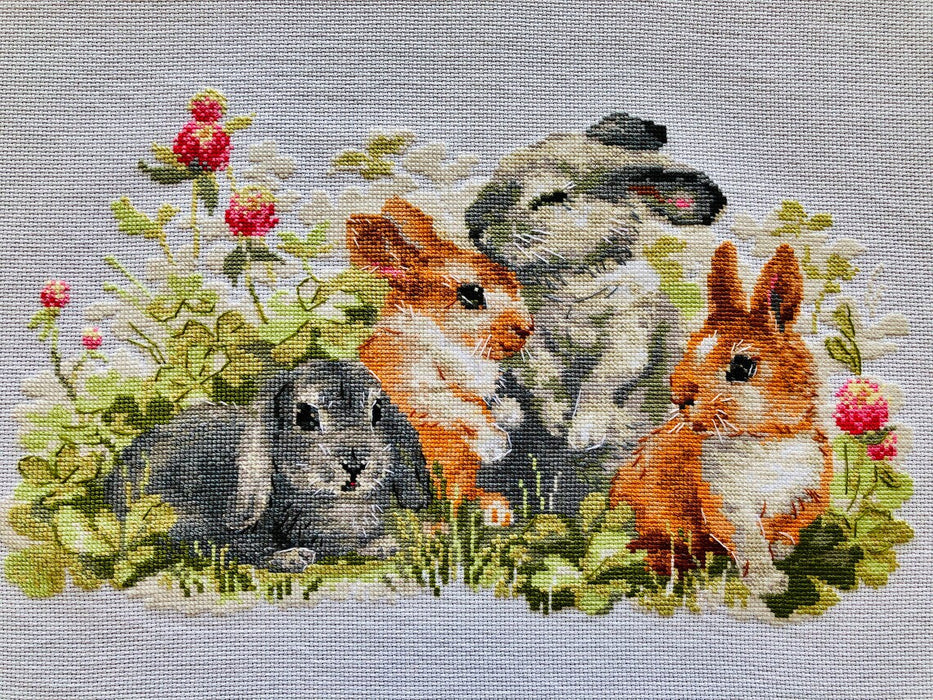 Funny Rabbits R1416 Counted Cross Stitch Kit