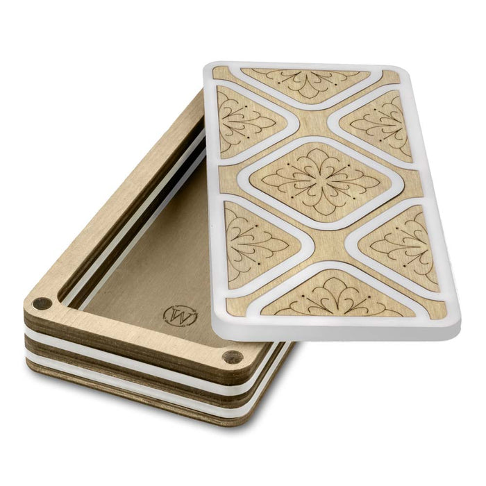 Magnetic Needle Case Large Light Stone Geometry FLZB(N)-182