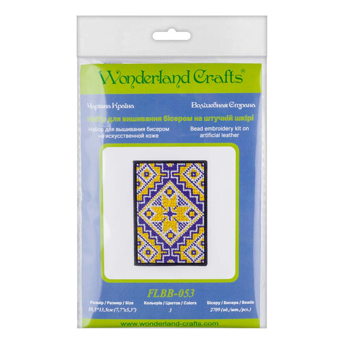Bead embroidery kit on artificial leather FLBB-053