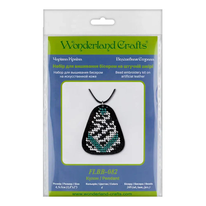 Bead embroidery kit on artificial leather FLBB-082