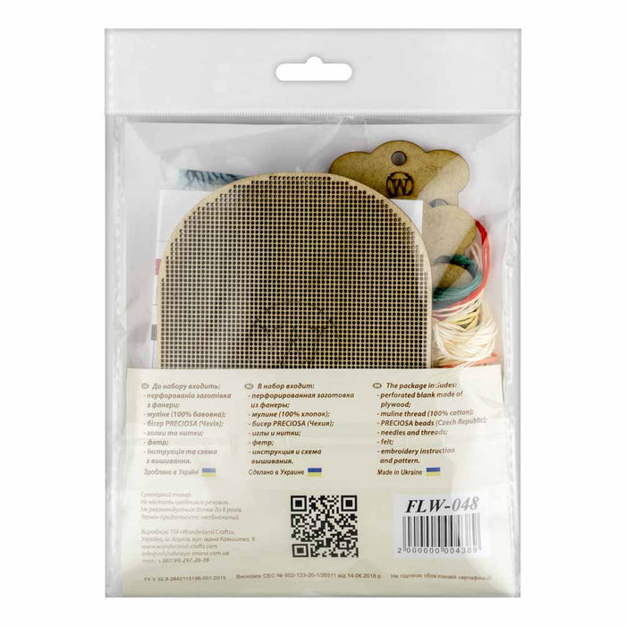 Cross-stitch kits on wood FLW-048