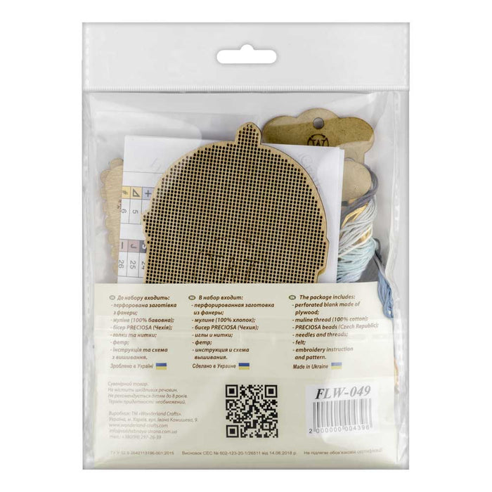 Cross-stitch kits on wood FLW-049