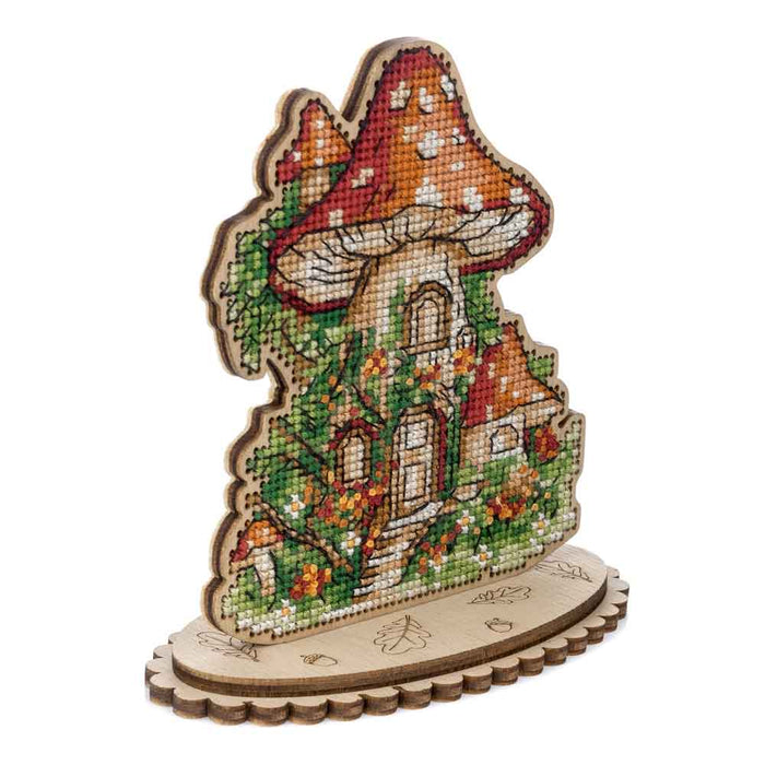 Cross-stitch kits on wood FLW-051