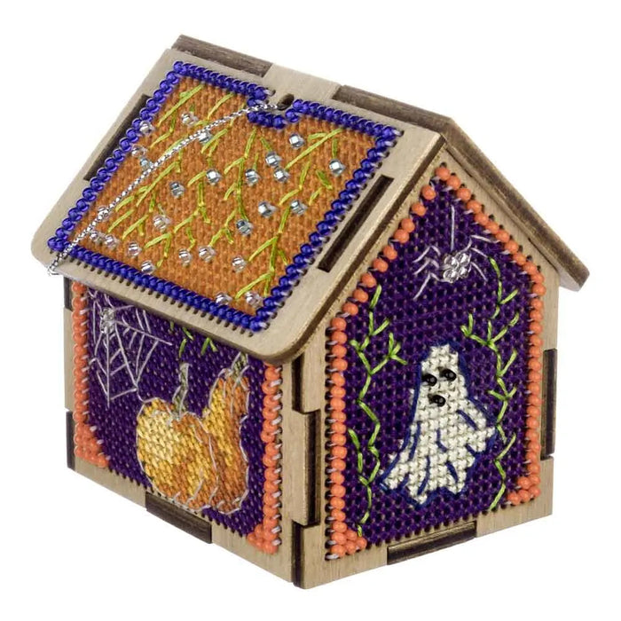 Cross-stitch kit on wood FLW-063