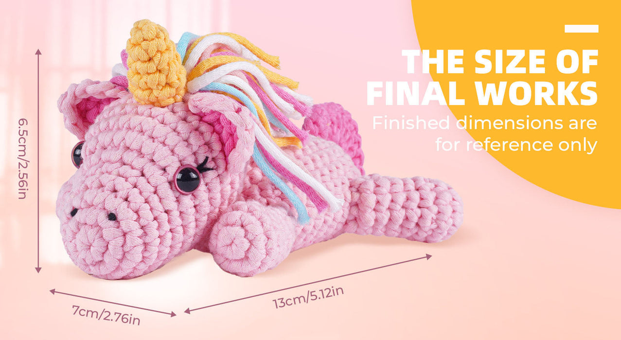 Unicorn Amigurumi Crochet Kit F07N8-M289