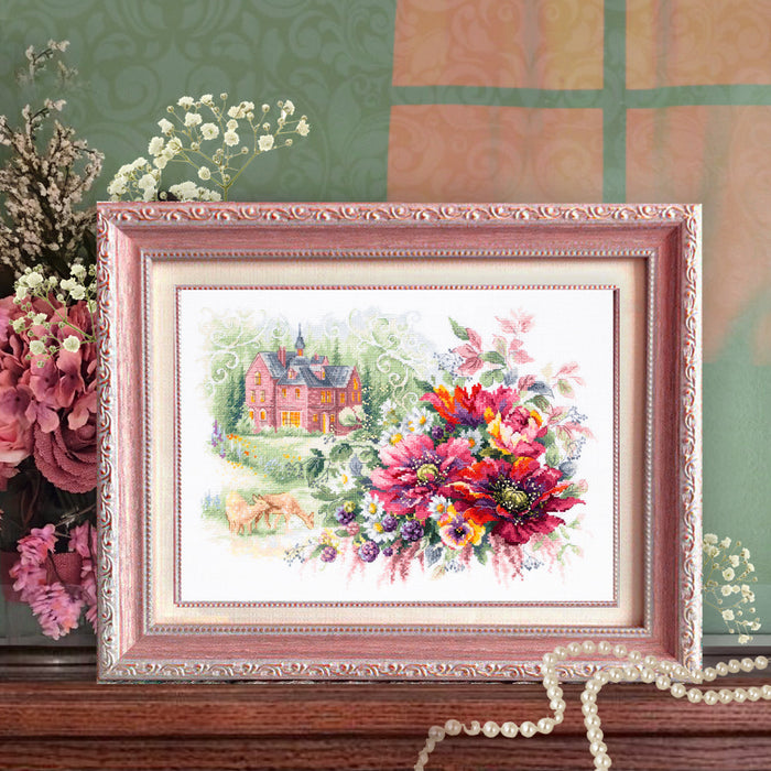 The Old Manor 210-209 Counted Cross-Stitch Kit