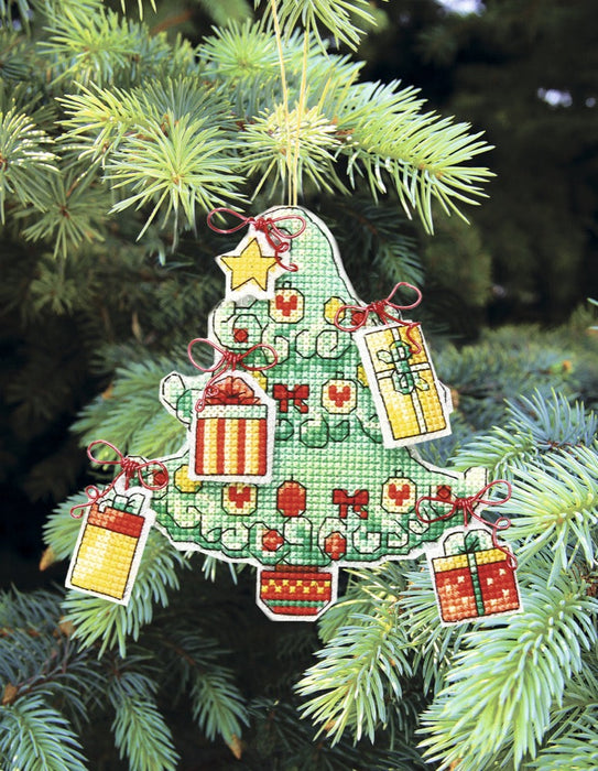 Christmas tree toy cross-stitch kit T-05C Set of pictures "Christmas toys"