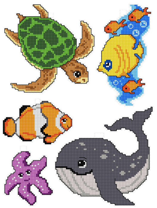 "Sea Dwellers" 101CS Counted Cross-Stitch Kit