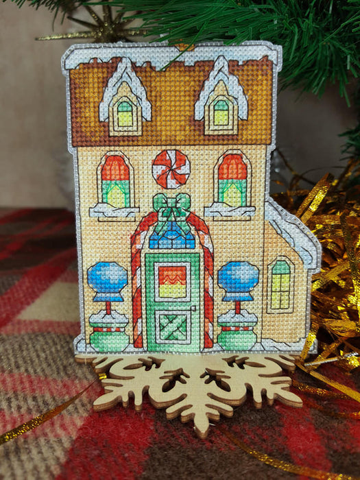 T-59C Counted cross stitch kit Crystal Art "Fairy Tale. Gingerbread House"