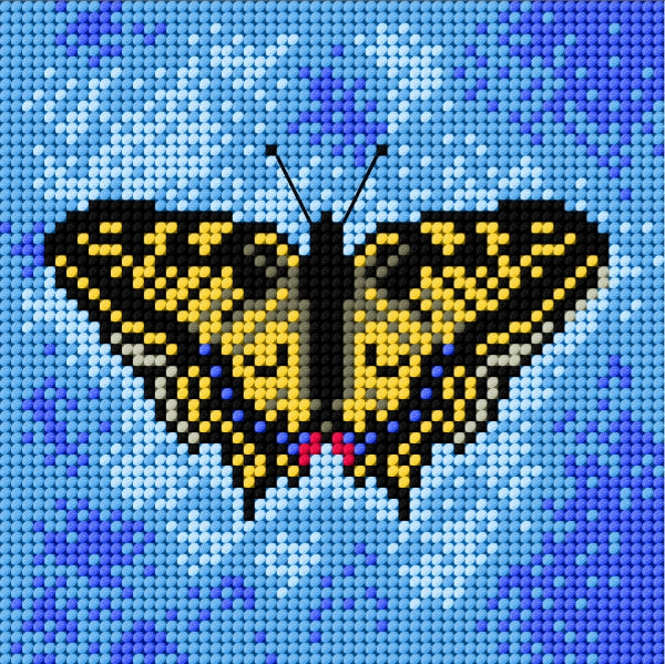 Gobelin canvas for halfstitch without yarn Butterfly