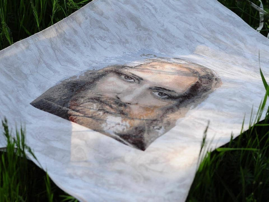 Cross-stitch kit M-202C "Sacred relic of Christians - Turin Shroud - truthful image of Our Lord Jesus Christ"