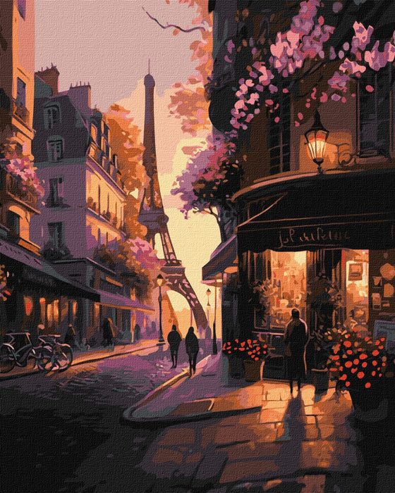 Painting by Numbers kit French streets KHO2198