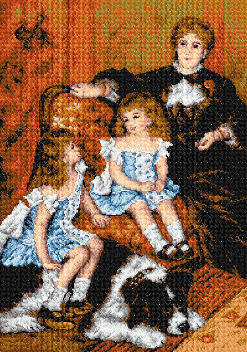 Gobelin canvas for halfstitch without yarn after Auguste Renoir - Mrs. Charpentier with Children 2232R