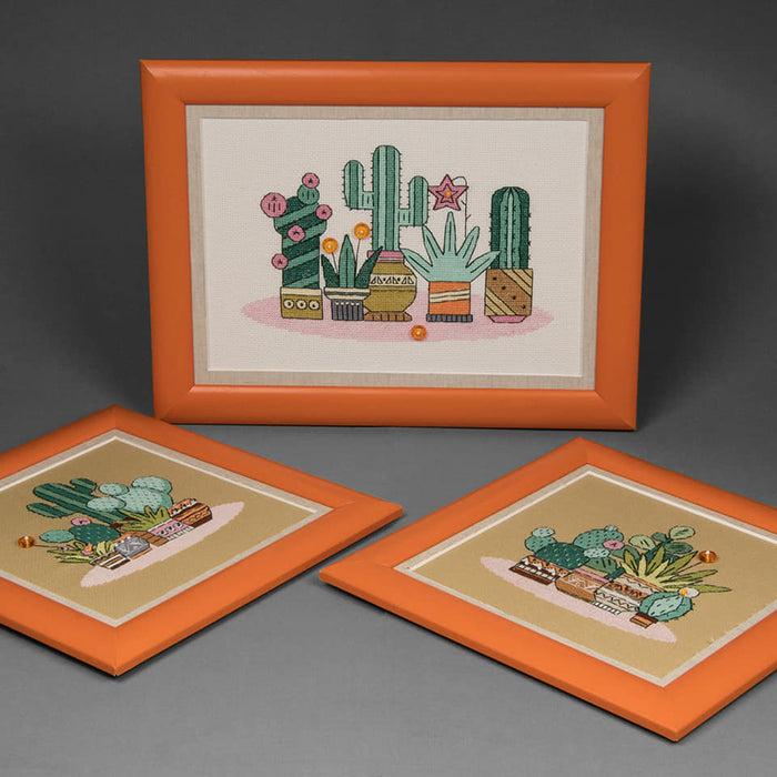 BT-215C Counted cross stitch kit Crystal Art Triptych "Bright Mexico"