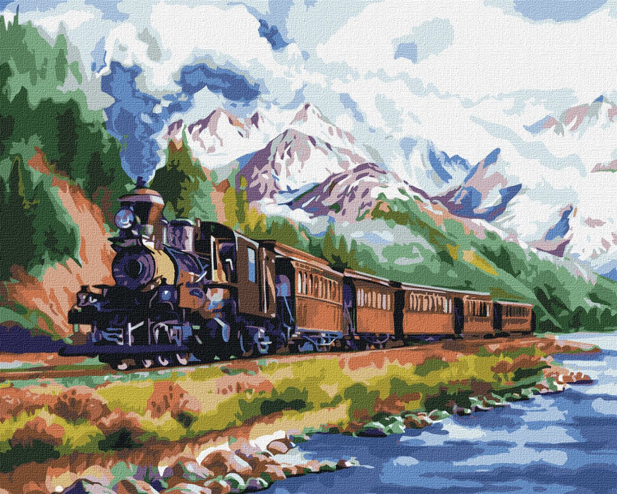 Painting by Numbers kit Train home KHO2510