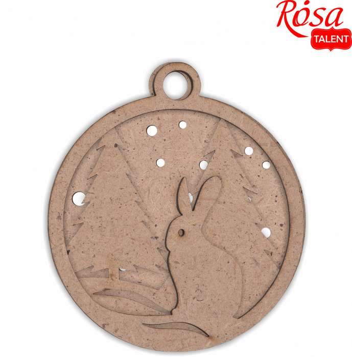 Winter Story 5 - set of bases for decoration on fiberboard. 9x8cm. 3pcs. by Rosa Talent