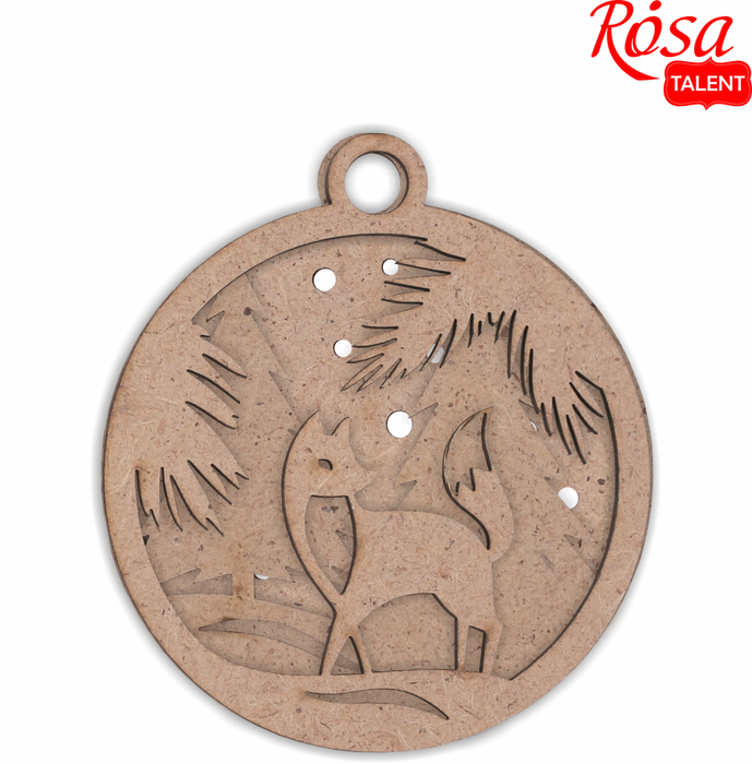 Winter Story 7 - Set of bases for decoration on fiberboard. 9x8cm. 3pcs. by Rosa Talent