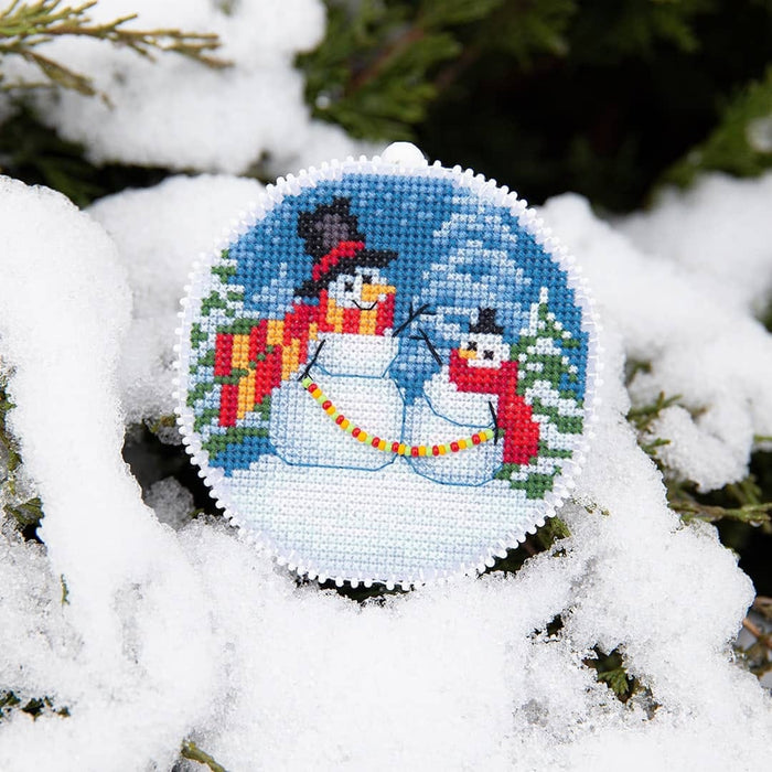 Christmas tree toy cross-stitch kit T-21C Set of pictures "Winter evening"