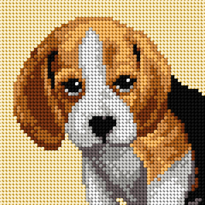 Gobelin canvas for halfstitch without yarn Beagle 2720D