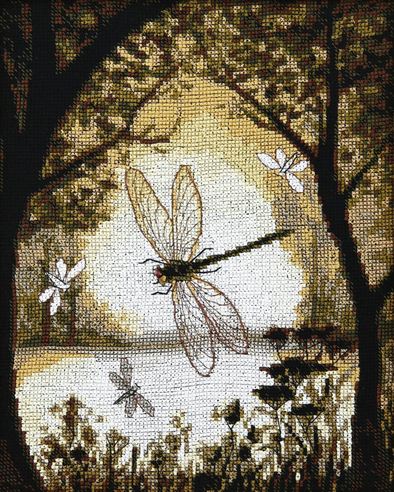 Cross-stitch kit M-298C "Happiness on the bronze wings"