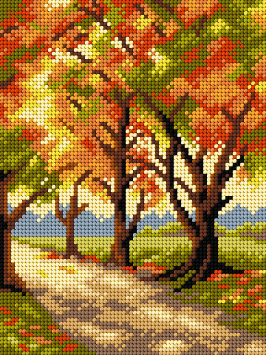 Gobelin canvas for halfstitch without yarn Autumn Trees 3267F