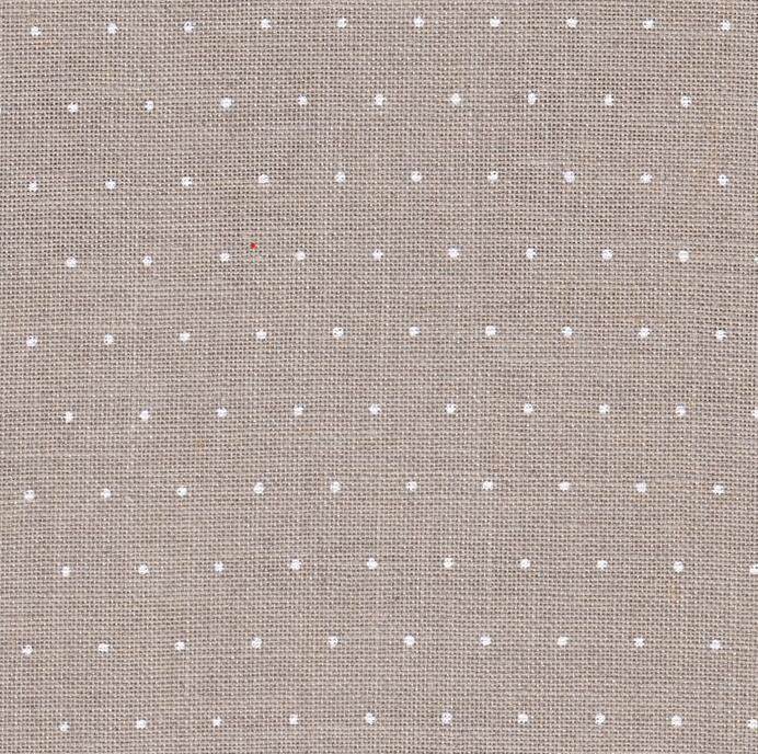 Precut Zweigart Cashel Mini Dots 28 count Linen with White Mini Dots 3281/1399