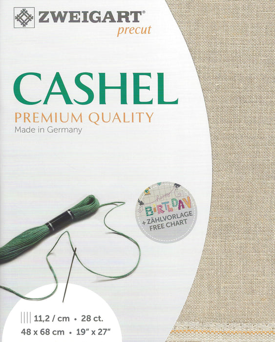 Precut Zweigart Cashel 28 count Flax 3281/52