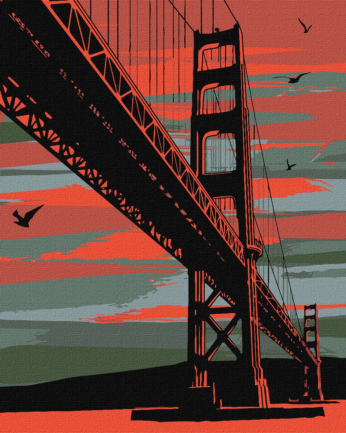 Painting by Numbers kit Mystic San Francisco KHO3625 — cshobby
