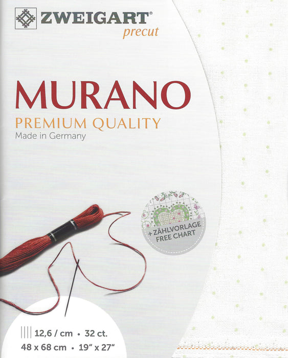 Precut Zweigart Murano Mini Dots 32 count Soft Cream 3984/1439
