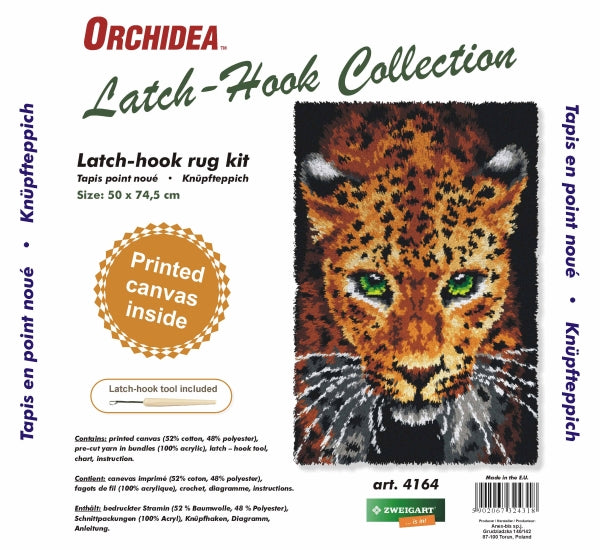 Latch hook rug kit "Leopard" 4164