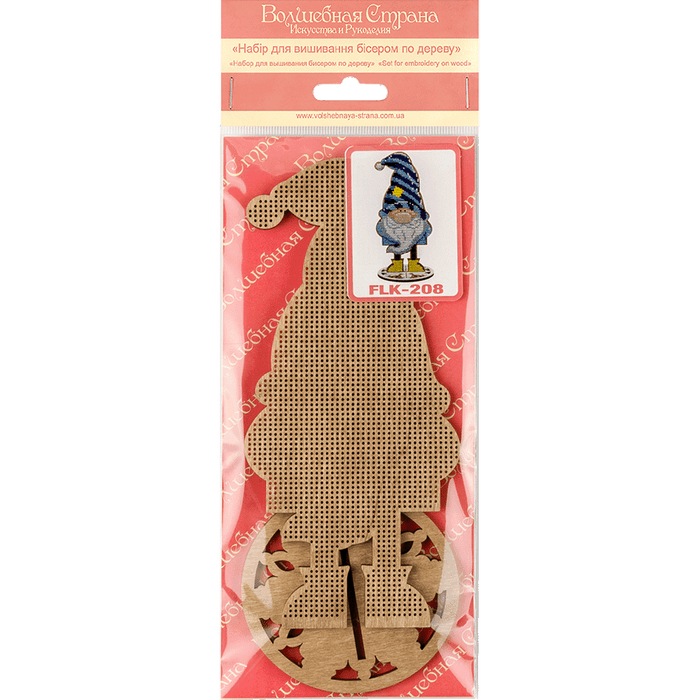 Bead embroidery kit on wood FLK-208