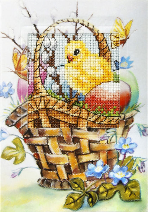 complete cross stitch kit - greetings card "Easter" 6220