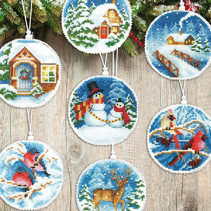 Christmas tree toy cross-stitch kit T-20C Set of pictures "Winter evening"