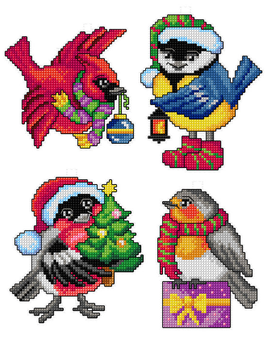Christmas Birds 7694 Counted Cross-Stitch Kit
