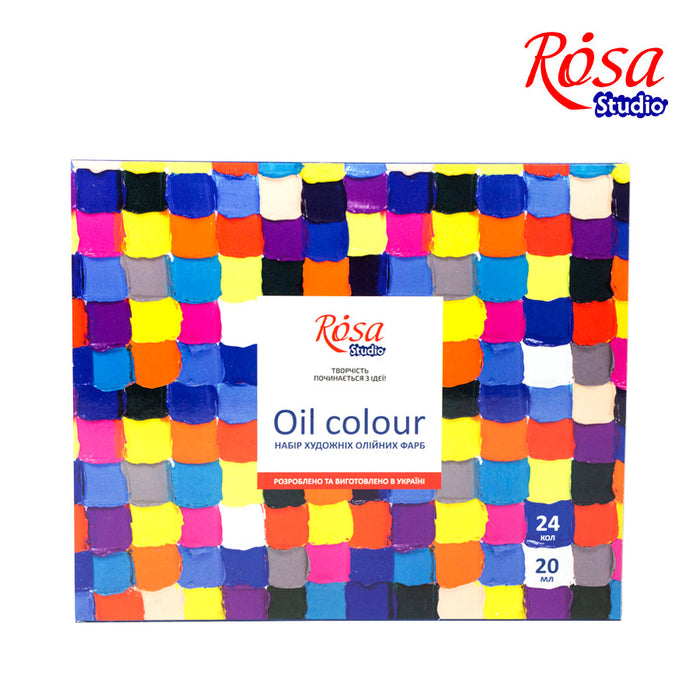 Oil Paint Set 24 colors (20ml each) by Rosa Studio