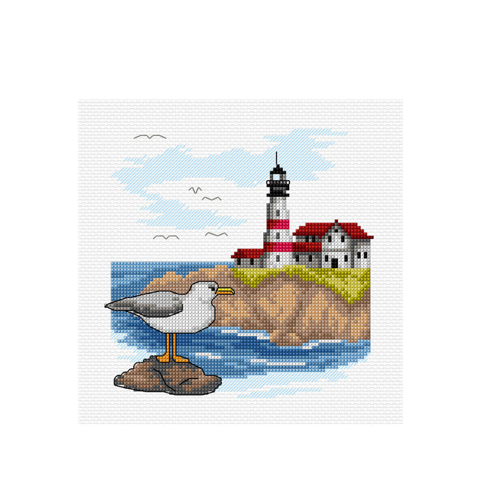 Landscape with Lighthouse 8901 Counted Cross-Stitch Kit