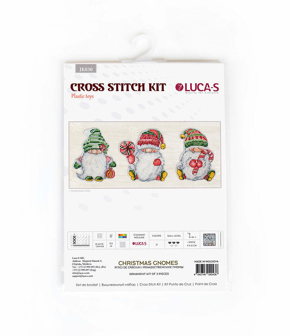 Christmas Gnomes JK030L Counted Cross-Stitch Kit