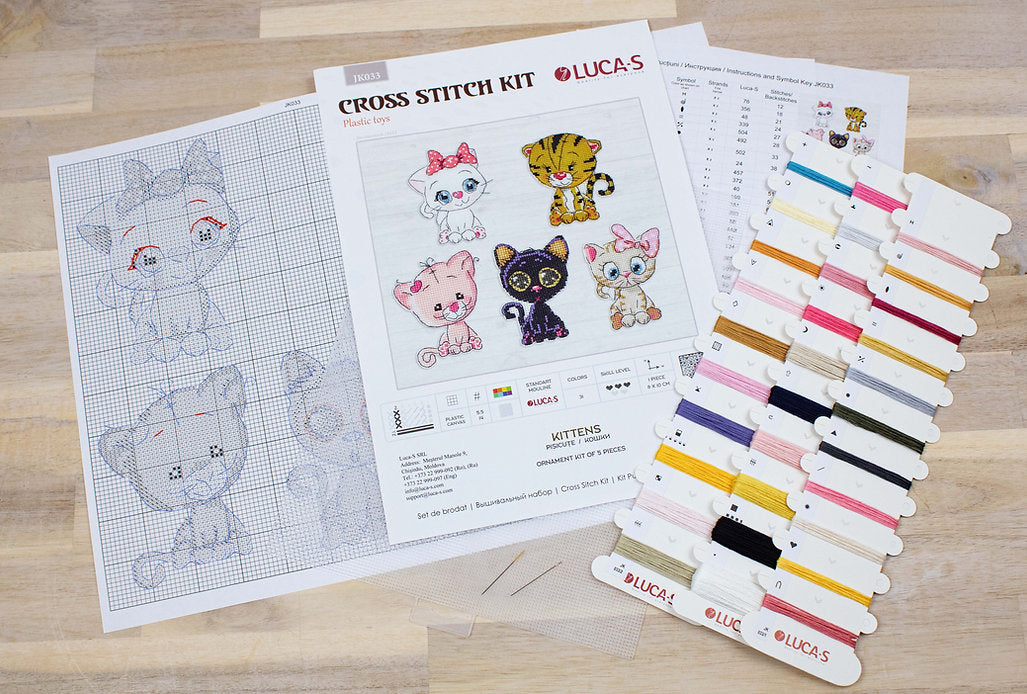 Kittens JK033L Counted Cross-Stitch Kit