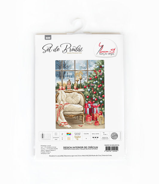 Christmas interior design B599L Counted Cross-Stitch Kit