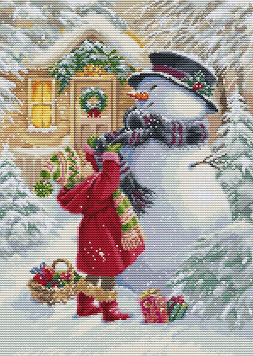 The Girl With G BU5018L Counted Cross-Stitch Kit