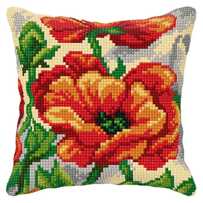 Cushion cross stitch kit  "Poppy" 9560
