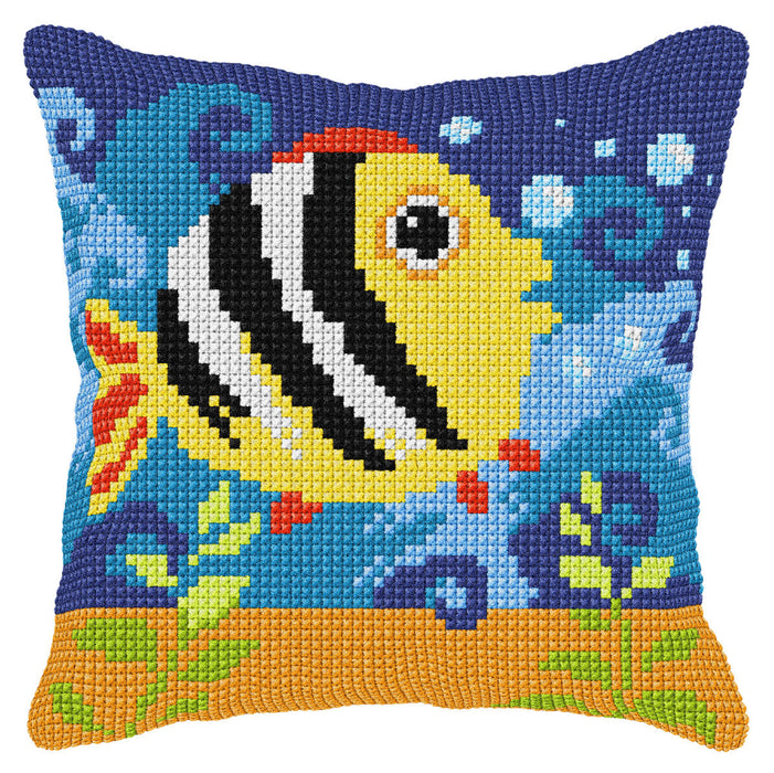 Cushion cross stitch kit  "Fish" 9565