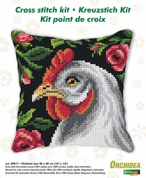 Cushion cross stitch kit  "Hen" 99017