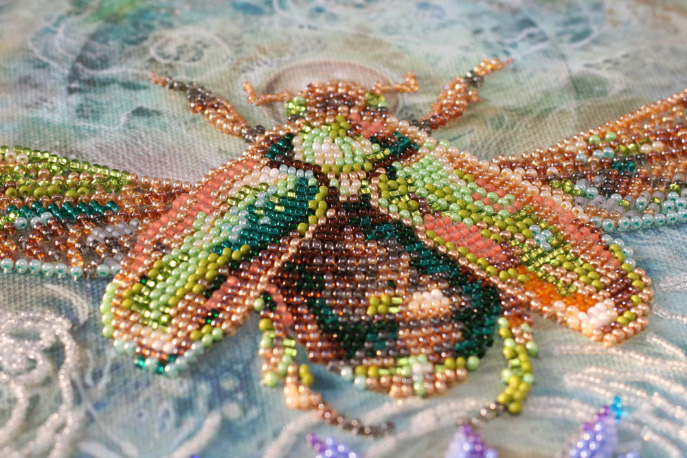 Bead Embroidery Kit - Golden beetle AB-724
