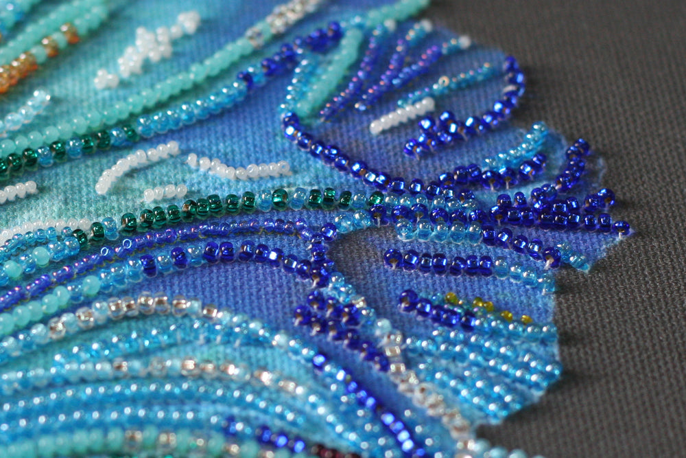 Bead Embroidery Kit - Blue gold AB-746